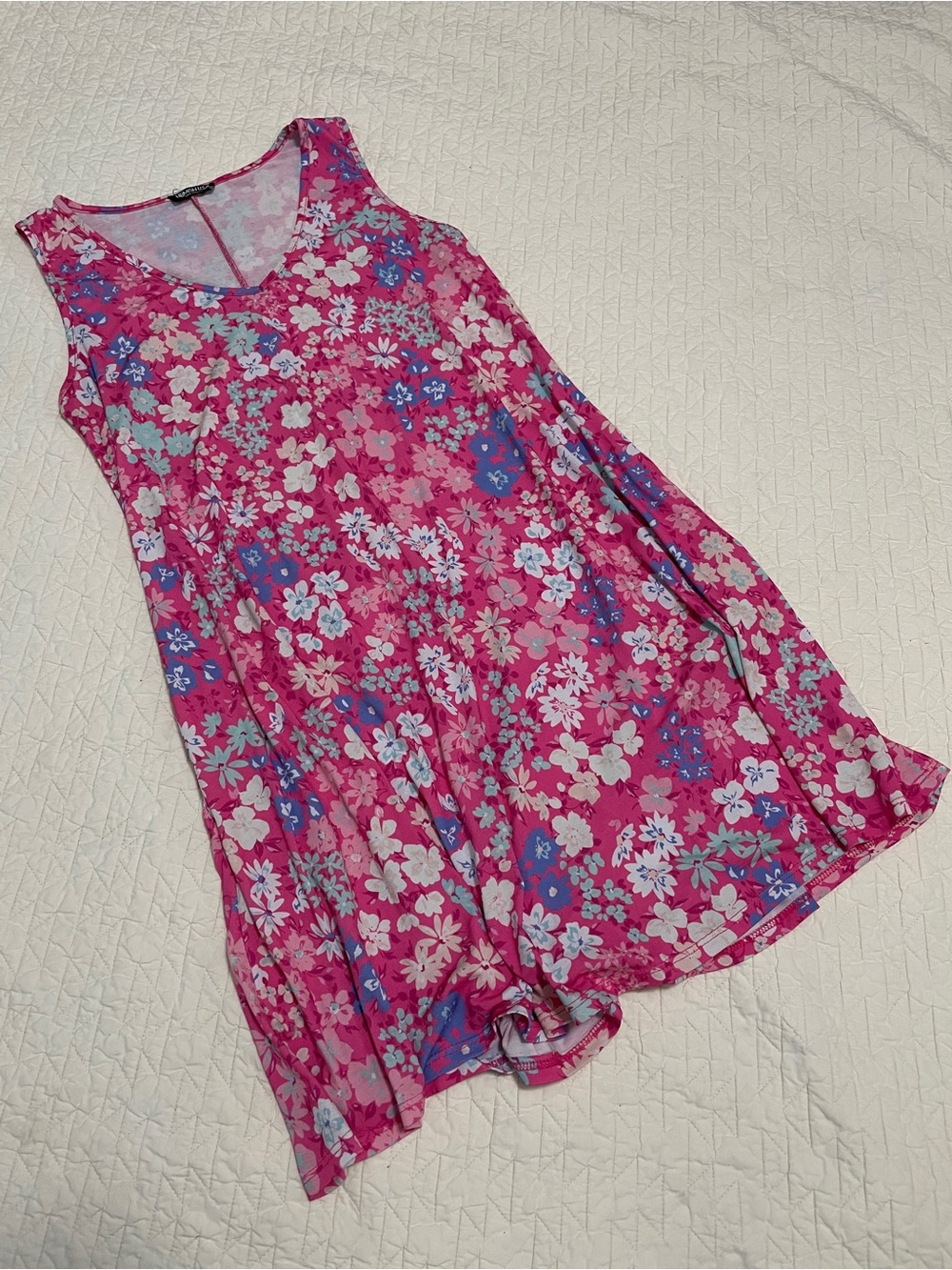 HEIMISH USA Pink Floral A-Line Casual Dress